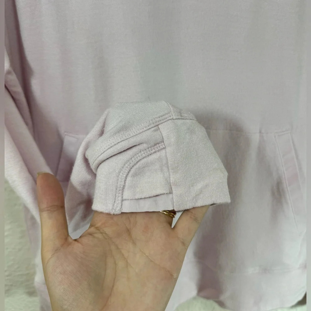 Athleta Girl Light Pink Long Sleeve Athletic Gym Pullover Hooded Sweatshirt XXL - Picture 6 of 15